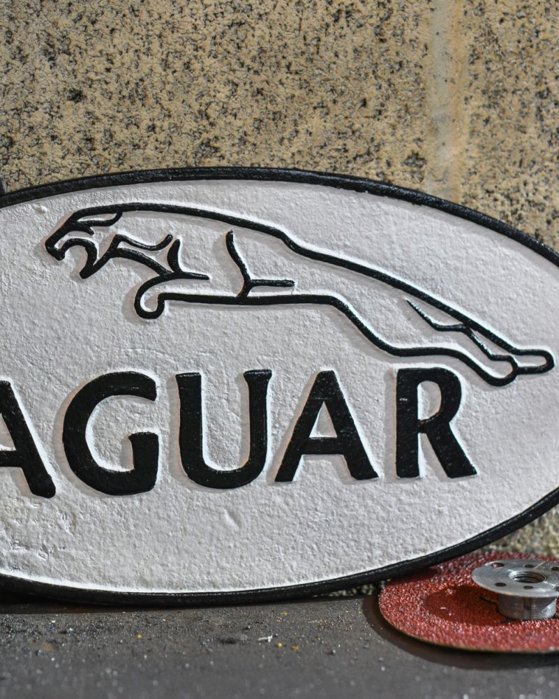 Cast Iron Automobilia Sign 