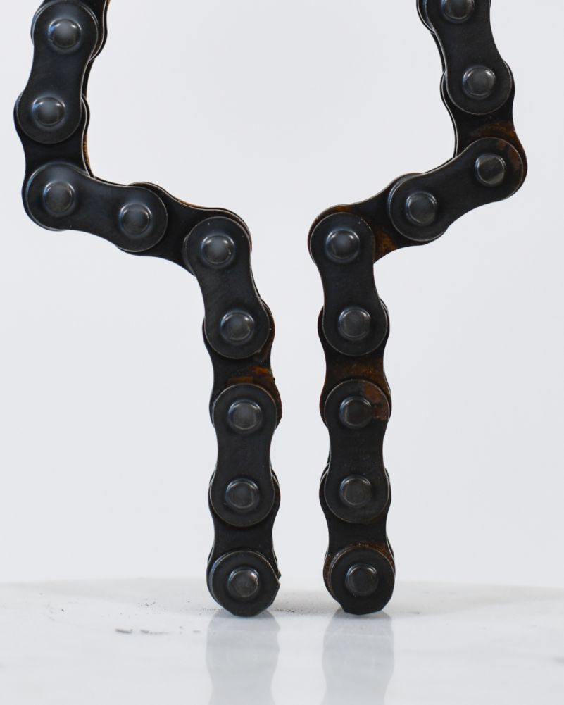 Ladies Symbol Scrap Metal Art Sculpture Legs
