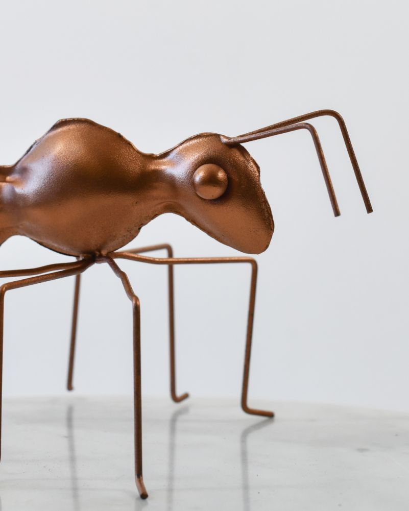 Large 'Anthony' The Copper Ant Scrap Metal Art Face