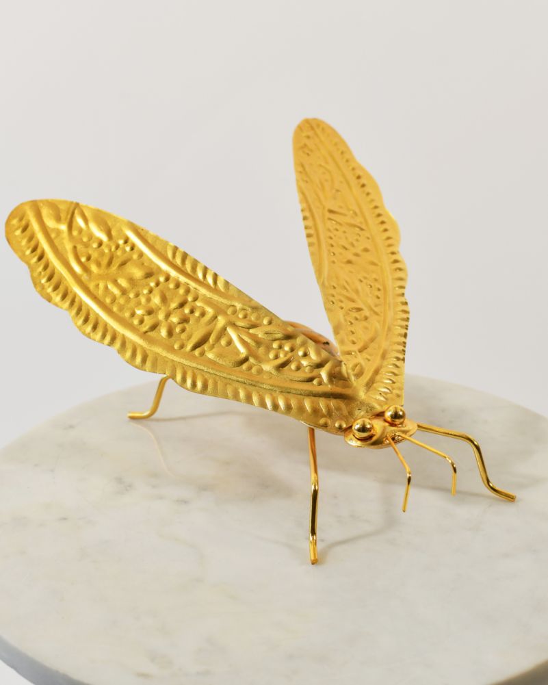 Large Glider The Gold Honey Bee Scrap Metal Art