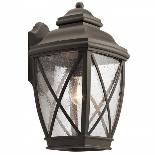 Large Traditional Bronze Cast Aluminium Wall Light-43cm