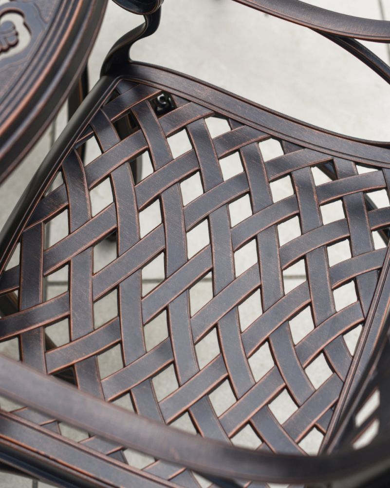 Lattice Detail On Garden Seat