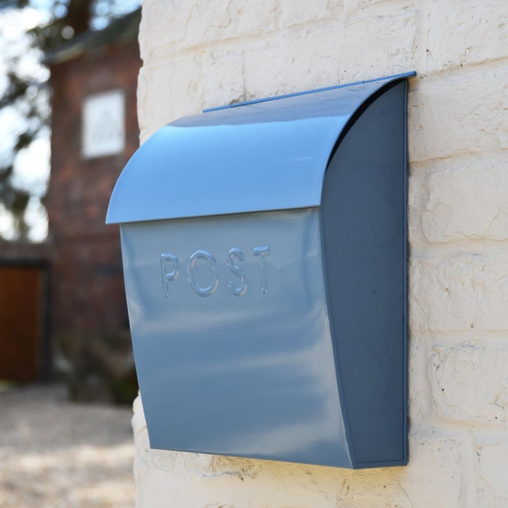 London Classic Post Box in Cosmos Grey with Lock 