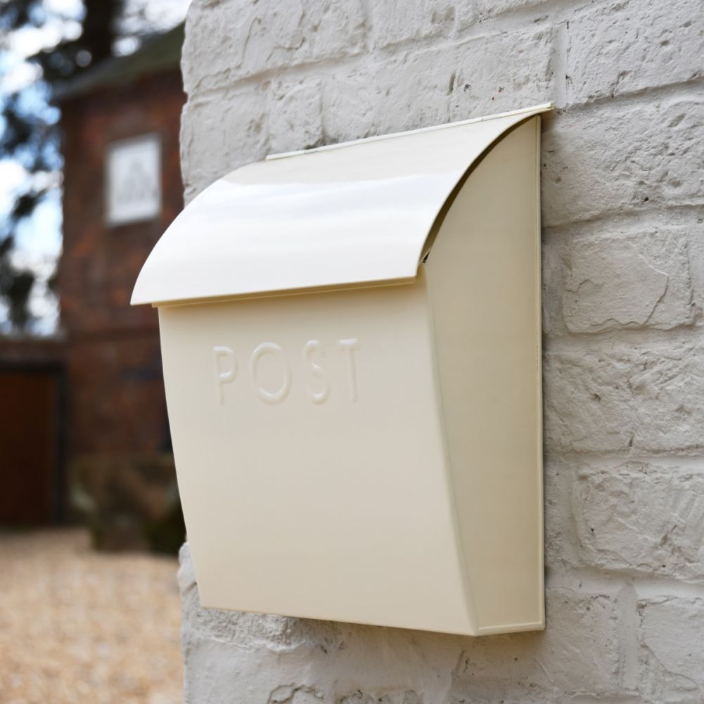 London Classic Post Box In Cream With Lock