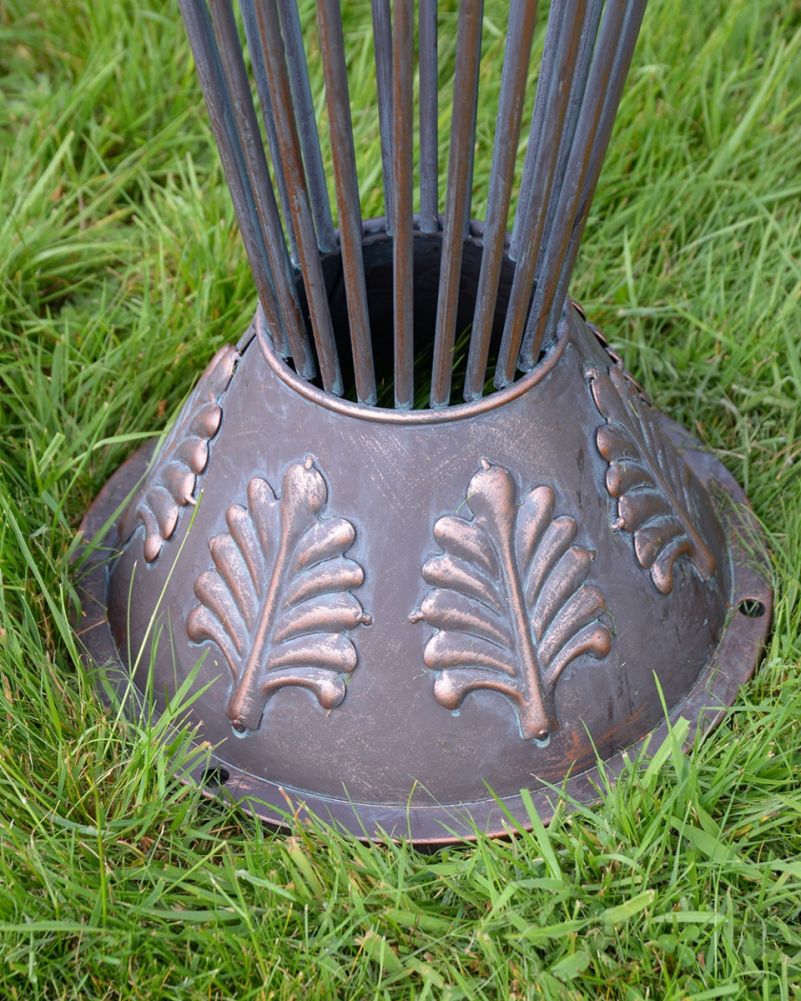 Feet From The ornate 'Montacute' Rustic Wrought Iron Garden Gazebo