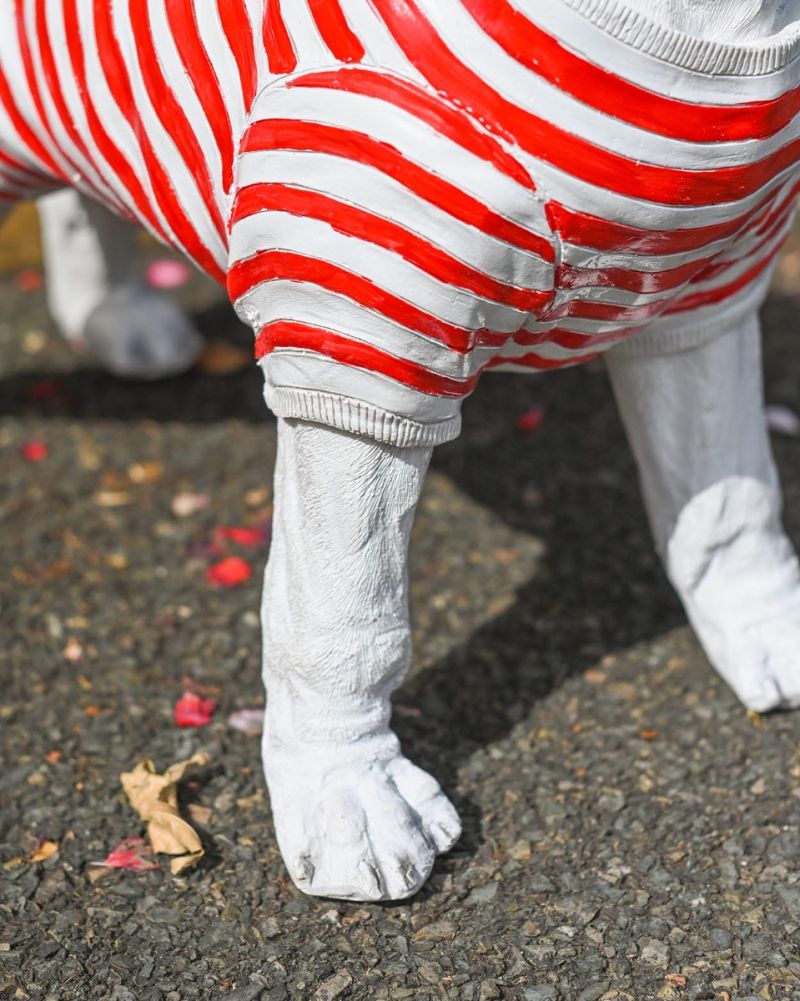 Legs Of 'Waldo' The Fibreglass French Bulldog Garden Sculpture