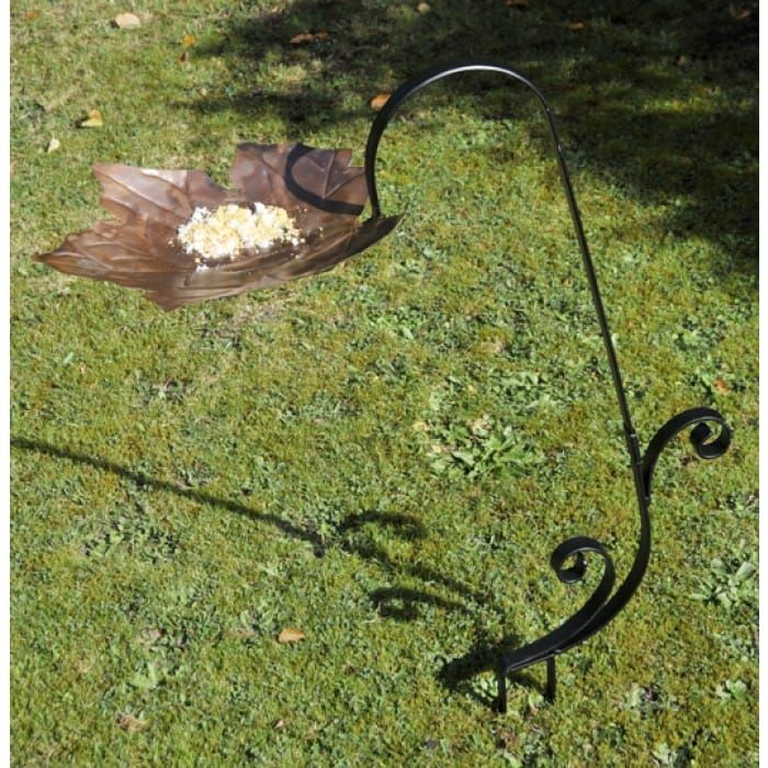 Forever Autumn Leaf Design Bird Bath & Feeder