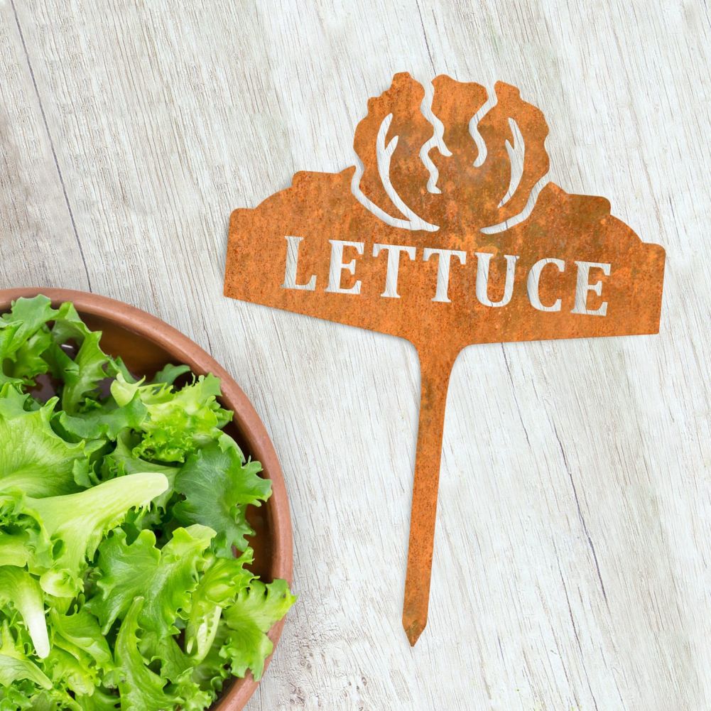 Rustic Vegetable Sign - Lettuce