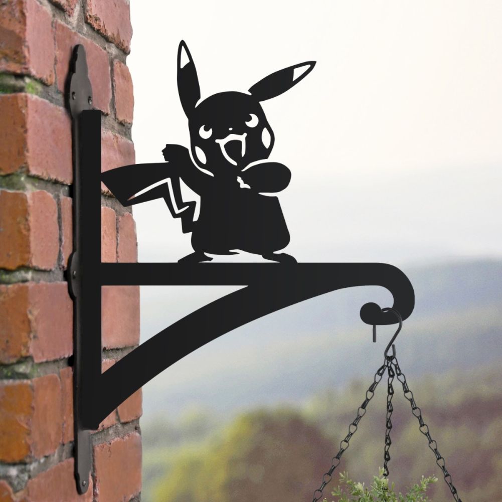 Lightning Monster Hanging Basket Bracket In A Cloudy Setting