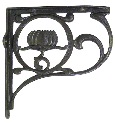 Lotus Blossom Iron Bracket