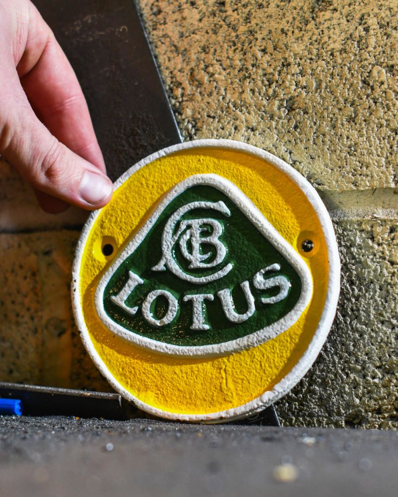 Lotus Cars Cast Iron Automobilia Sign To Scale
