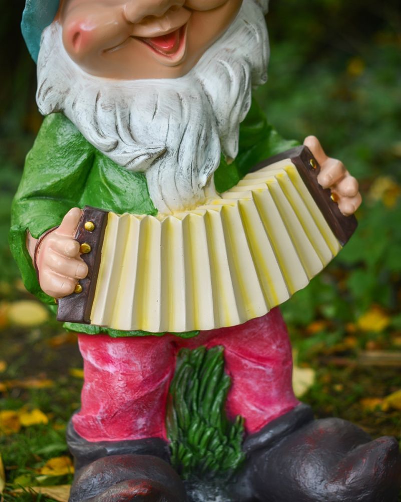 'Lysander' The Fibreglass Welcoming Garden Gnome Details