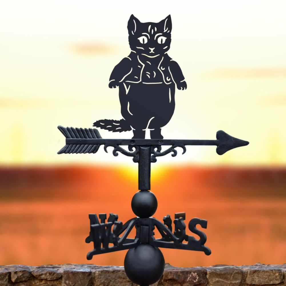 Weathervane with Master Kitten Motif