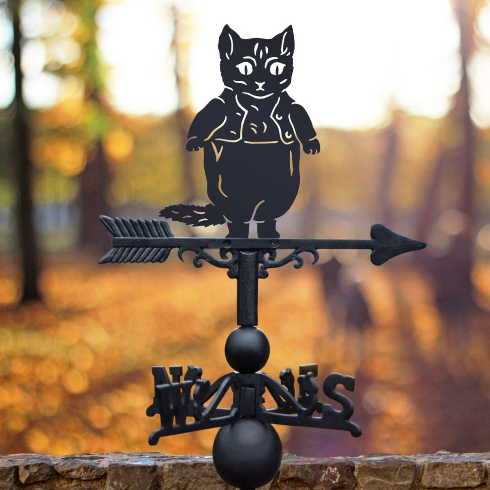 Weathervane with Master Kitten Topper
