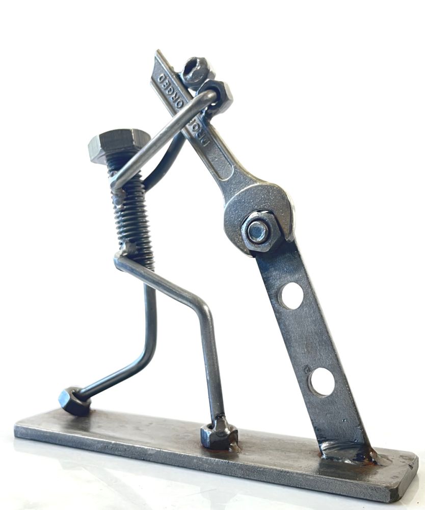 The Mechanic Scrap Metal Art Sculpture