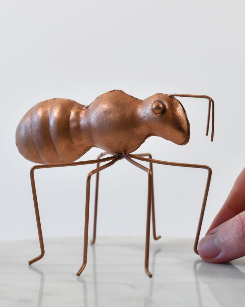 Medium 'Anthony' The Copper Ant Scrap Metal Art To Scale