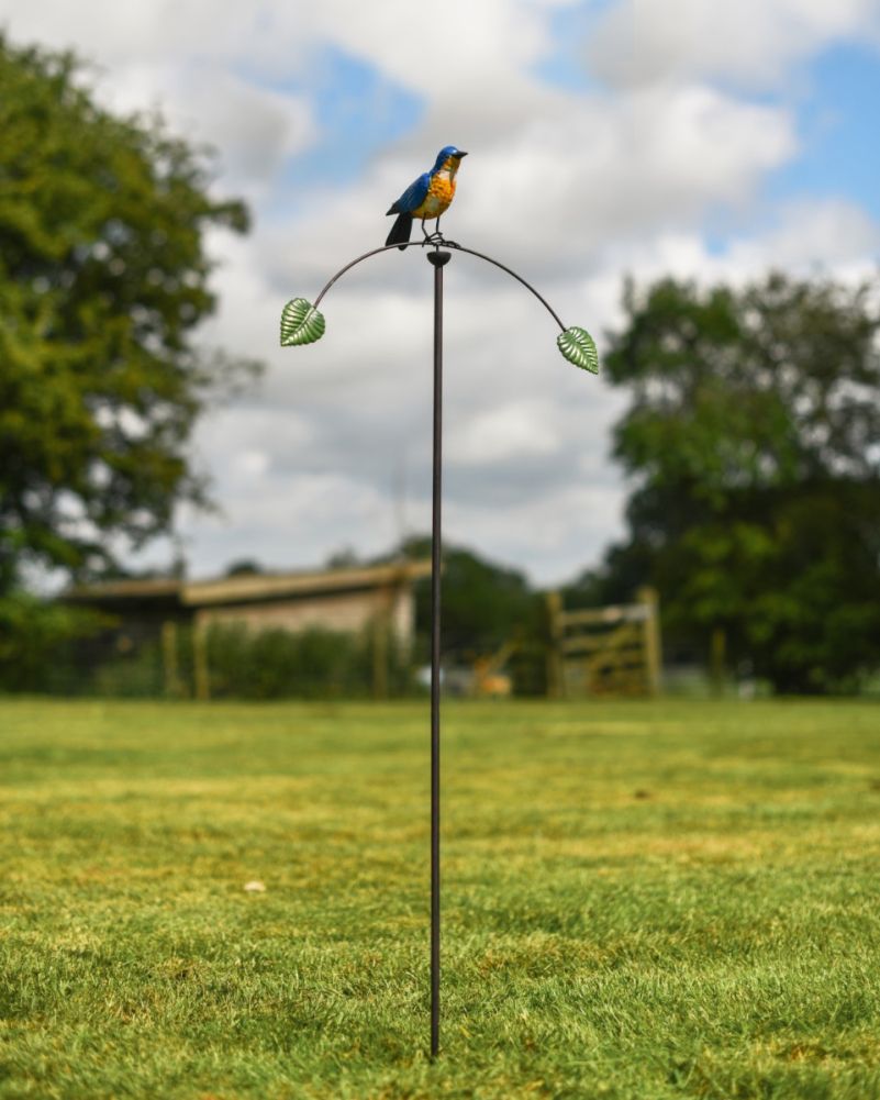 Metal Balancer Colourful Bird Garden Stake