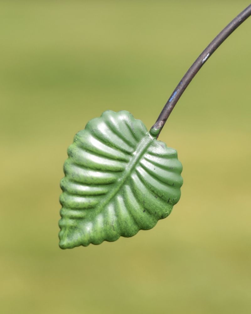 Metal Balancer Colourful Bird Garden Stake Leaf