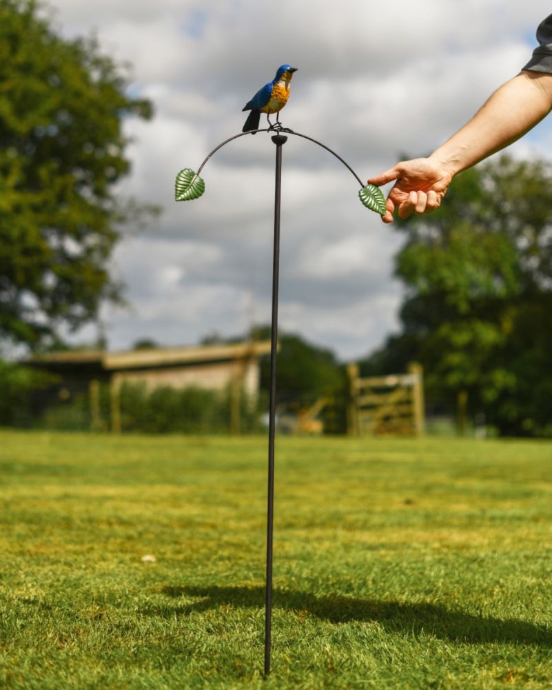 Metal Balancer Colourful Bird Garden Stake Scale