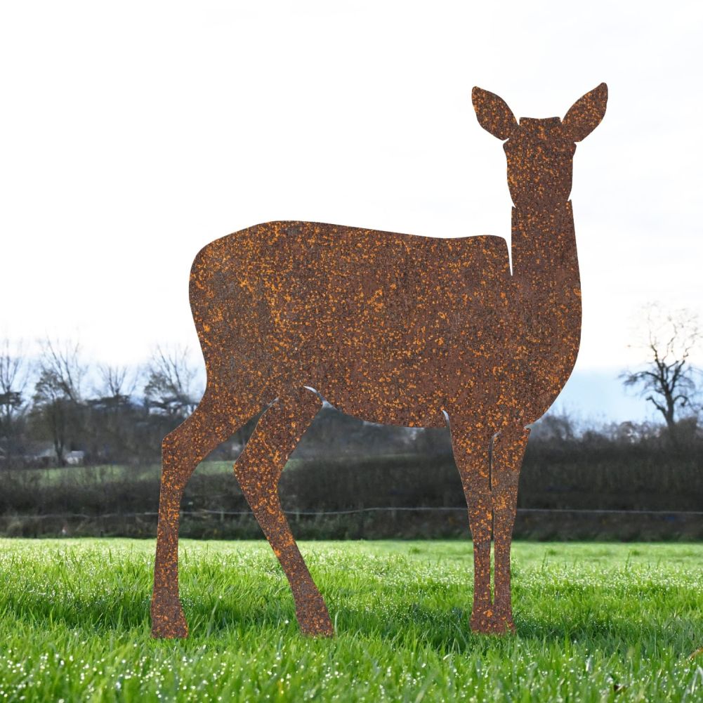 Rustic Doe Iron Silhouette