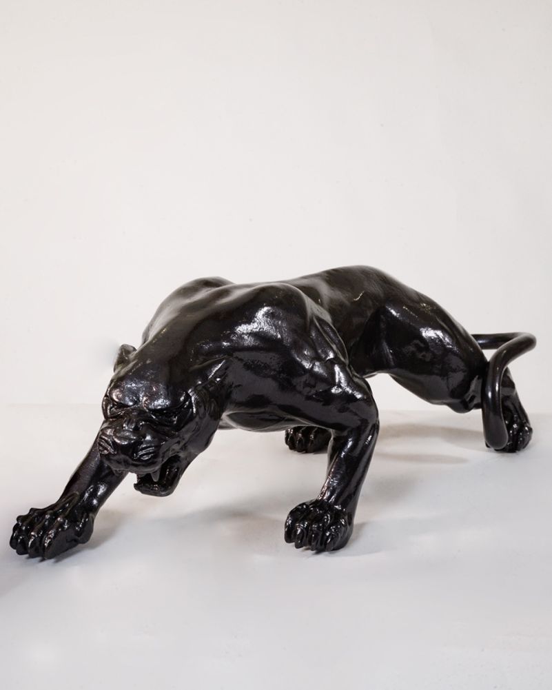 Black 'Midnight Ambush' Panther Interior Ornament