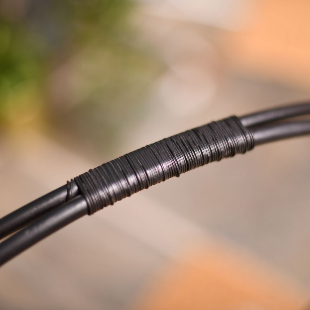 Handle On The Minimalistic Round Log Basket