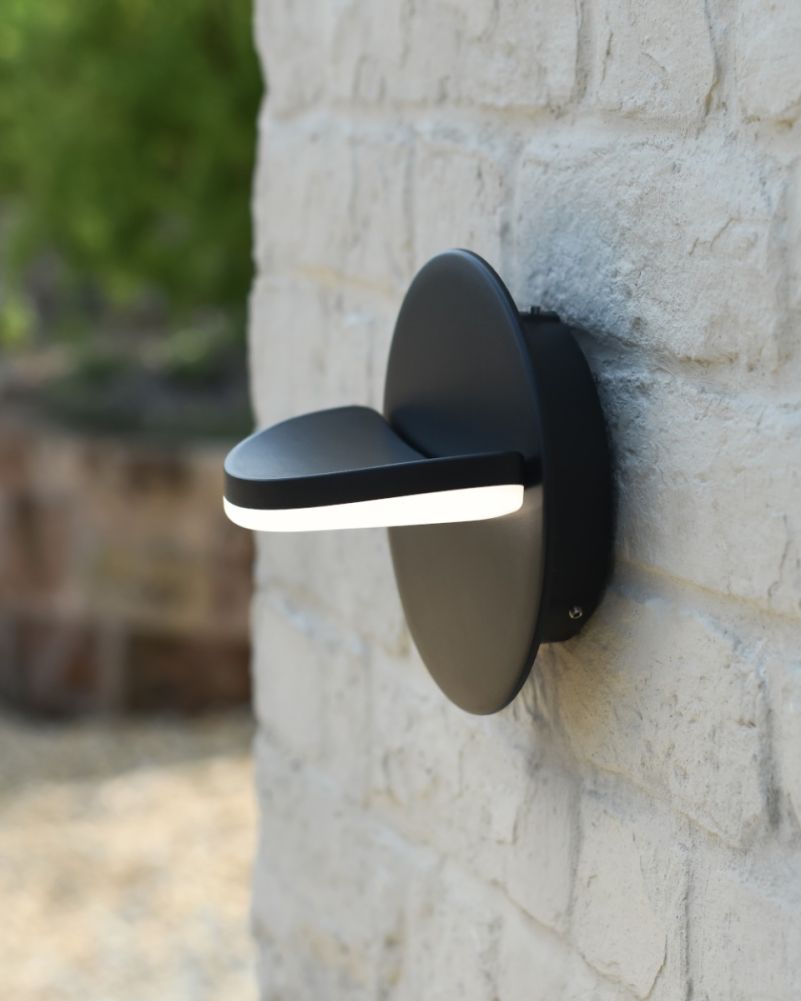 Modern Aluminium 'Apex' LED Wall Light Above