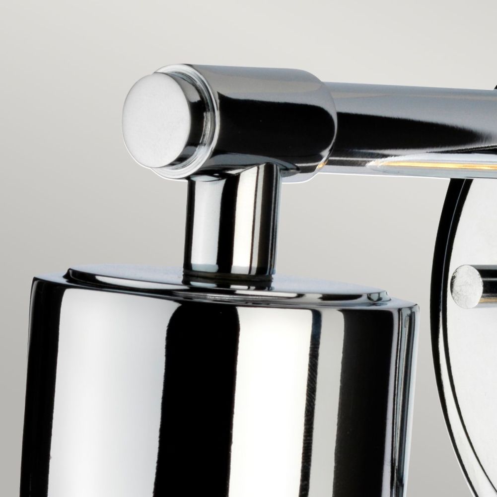 Modern 'Charlton' Wall Light In Polished Chrome Join