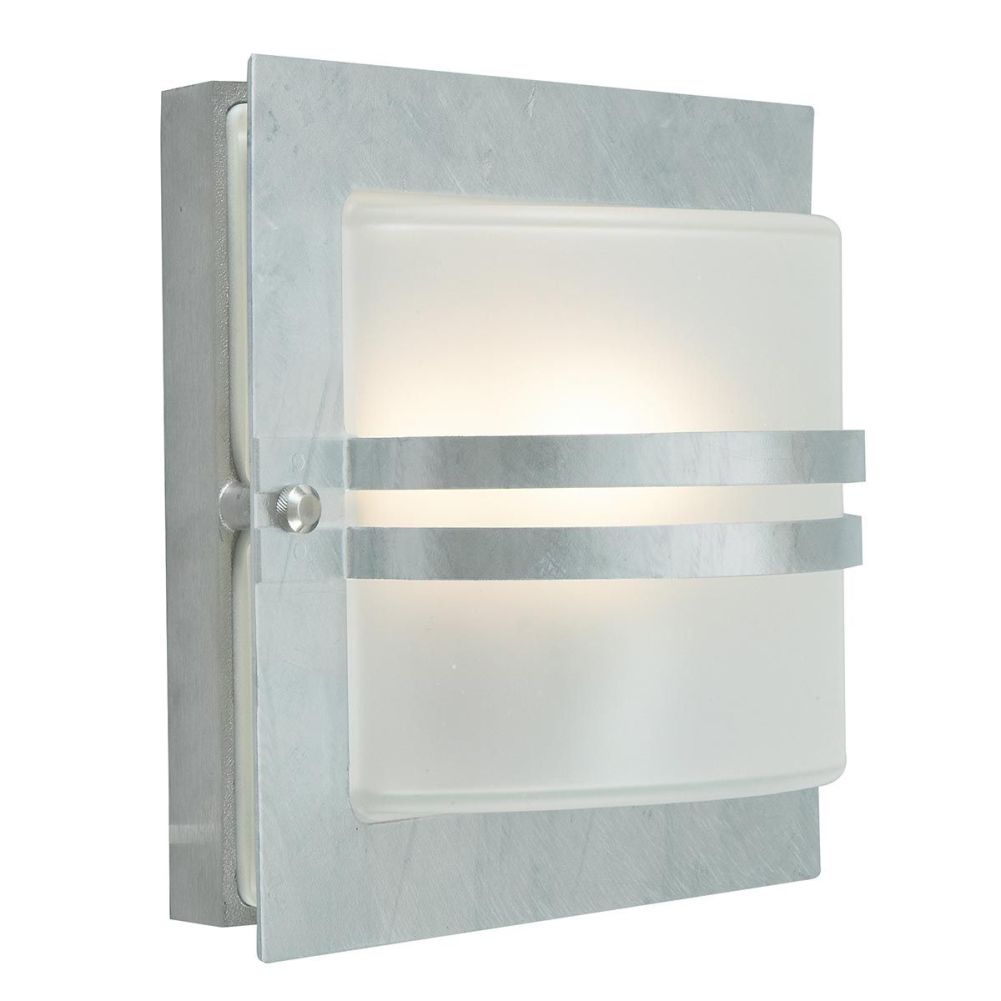 Modern Galvanised 'Stokesay' Garden Wall Light 