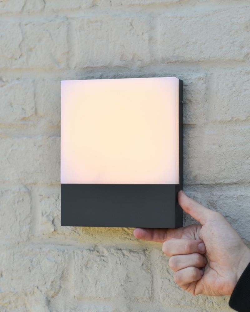 Modern House Sign Flush Wall Light To Scale