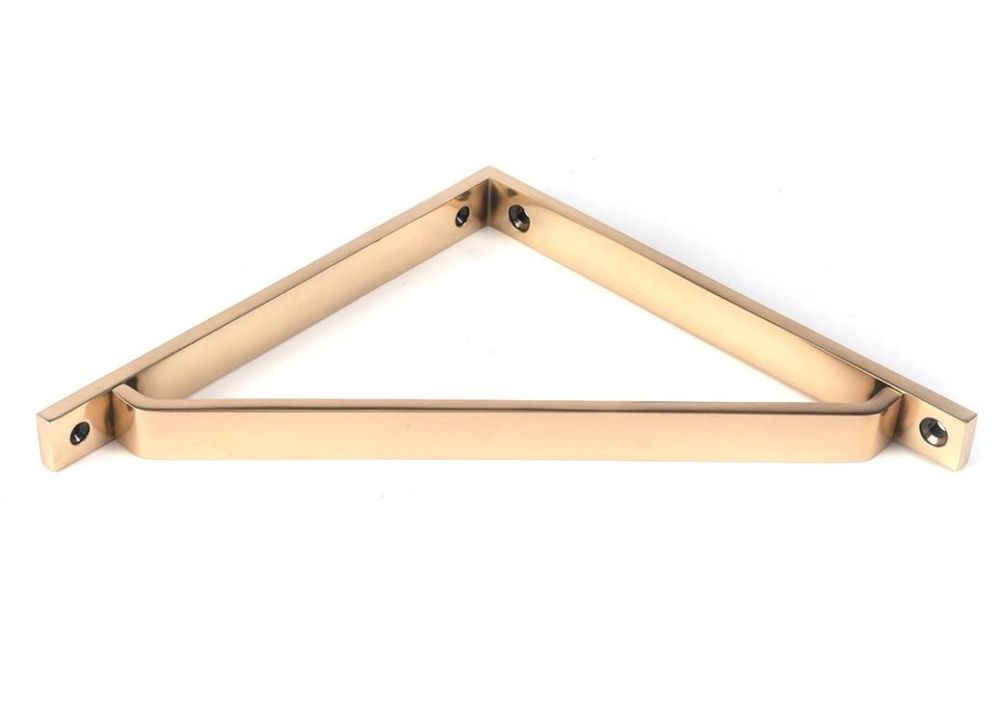 Modern Polished Bronze Shelf Bracket Fixings Supplied - 20cm x 20cm