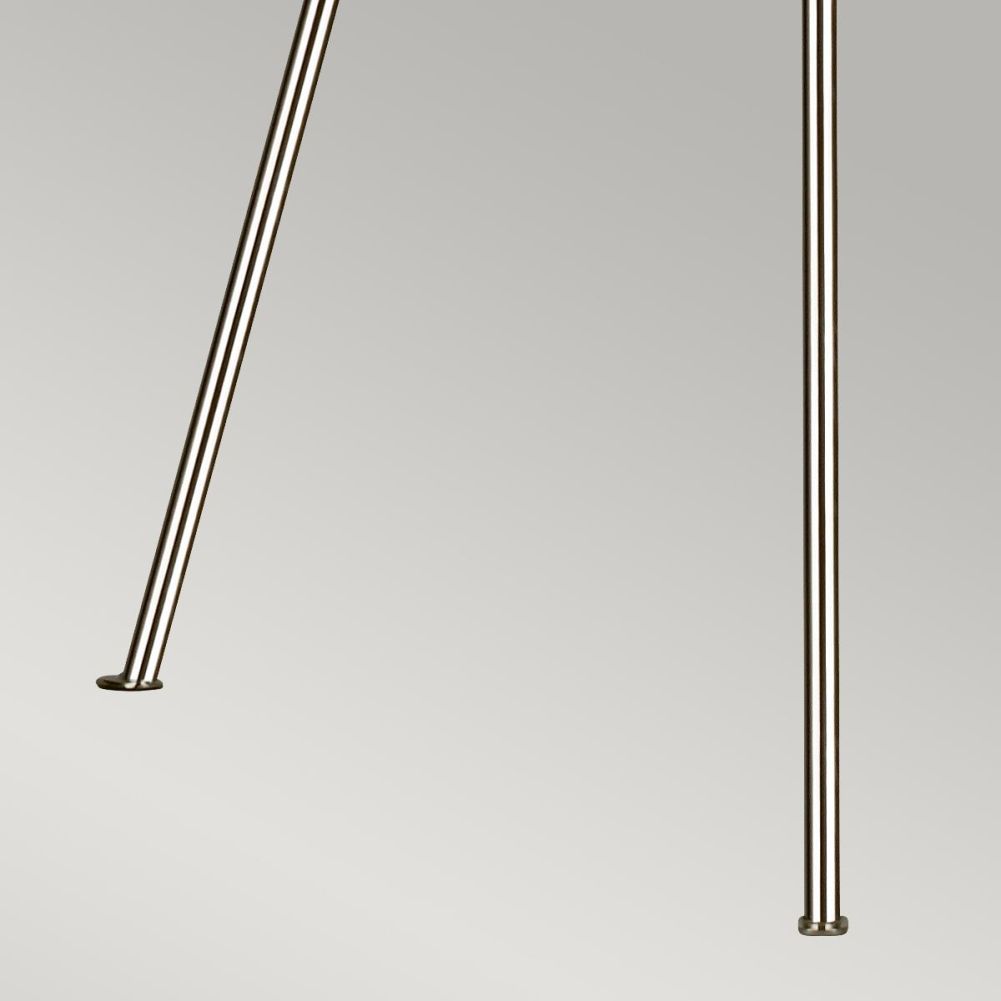 Modern Polished Nickel Noeud Floor Lamp Legs