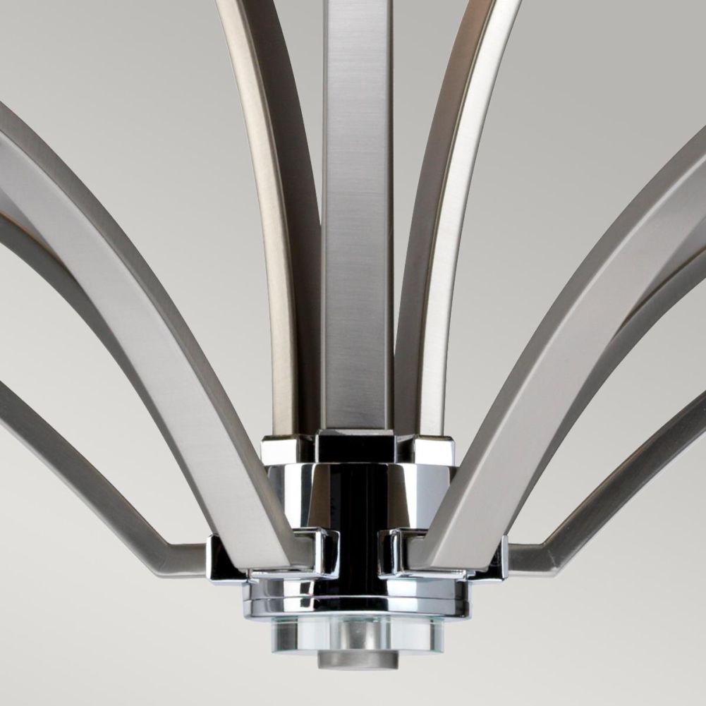 Modern 'Prospect Park' Nine Light Chandelier Middle Join