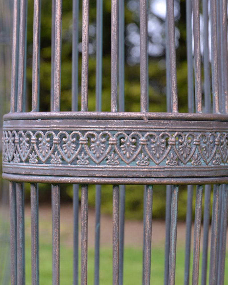 'Montacute' Rustic Wrought Iron Garden Gazebo Close Up