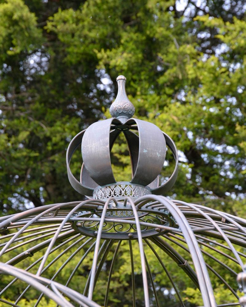 'Montacute' Rustic Wrought Iron Garden Gazebo Topper