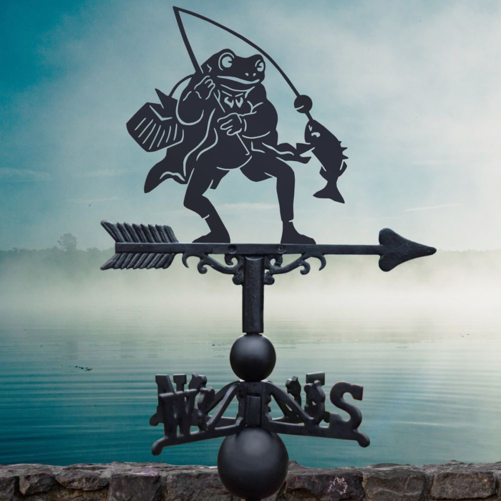 Weathervane with Mr Frog Topper
