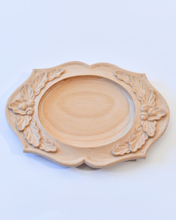 Ornate Beechwood Tray - The Acorn 