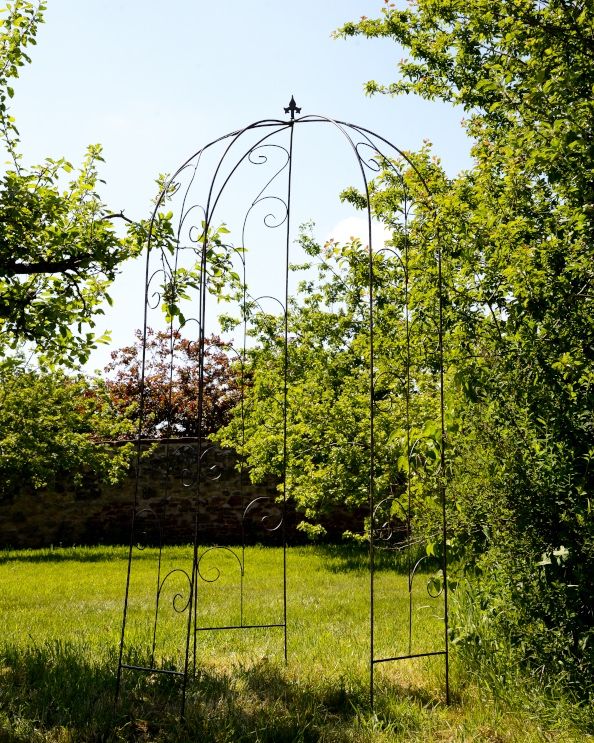 Ornate Calcot Natural Lacquer Garden Gazebo In The Garden