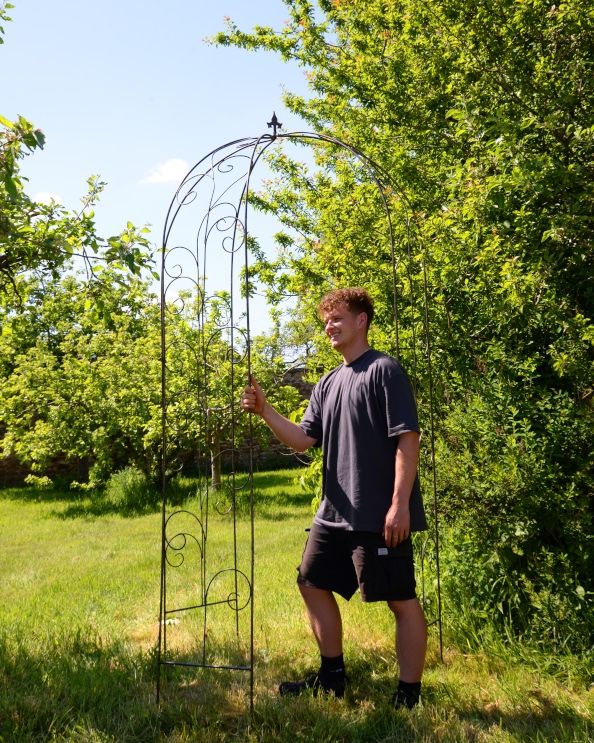 Ornate Calcot Natural Lacquer Garden Gazebo To Scale