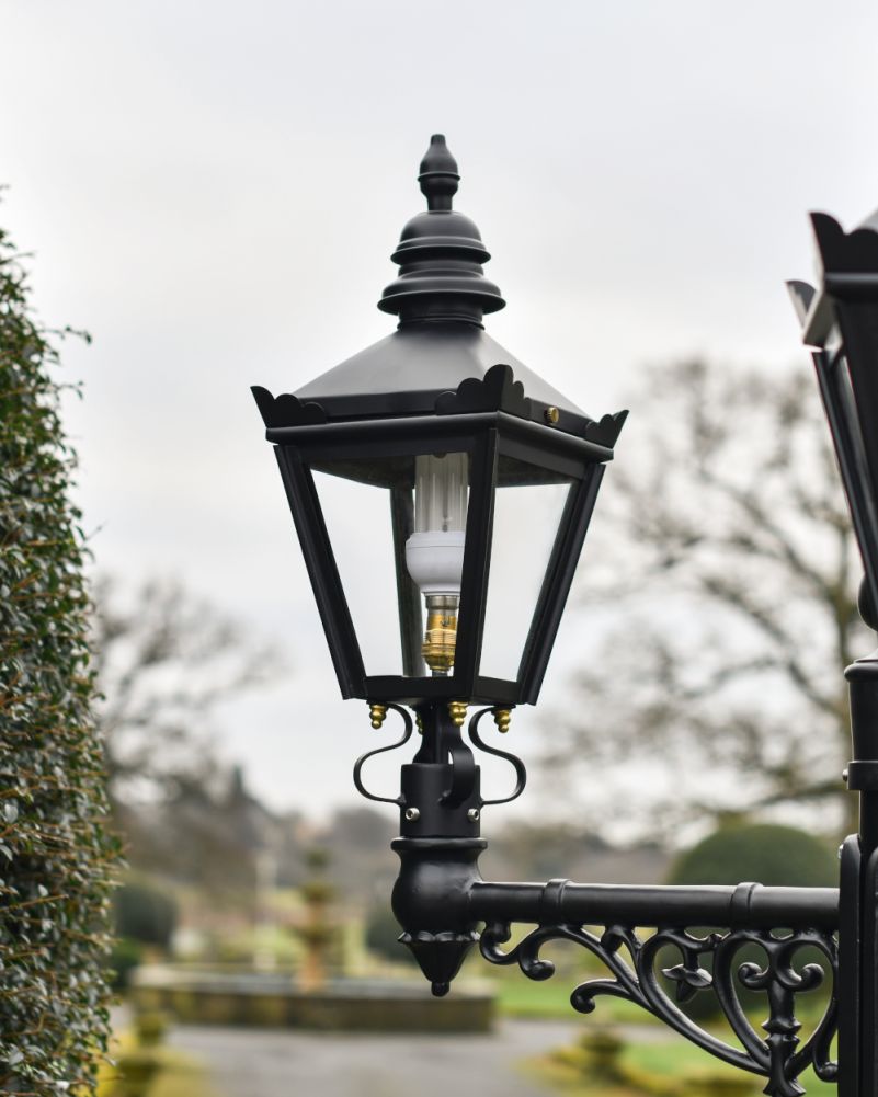 Ornate 'Miller' Triple Headed Victorian Lamp Post Close Up