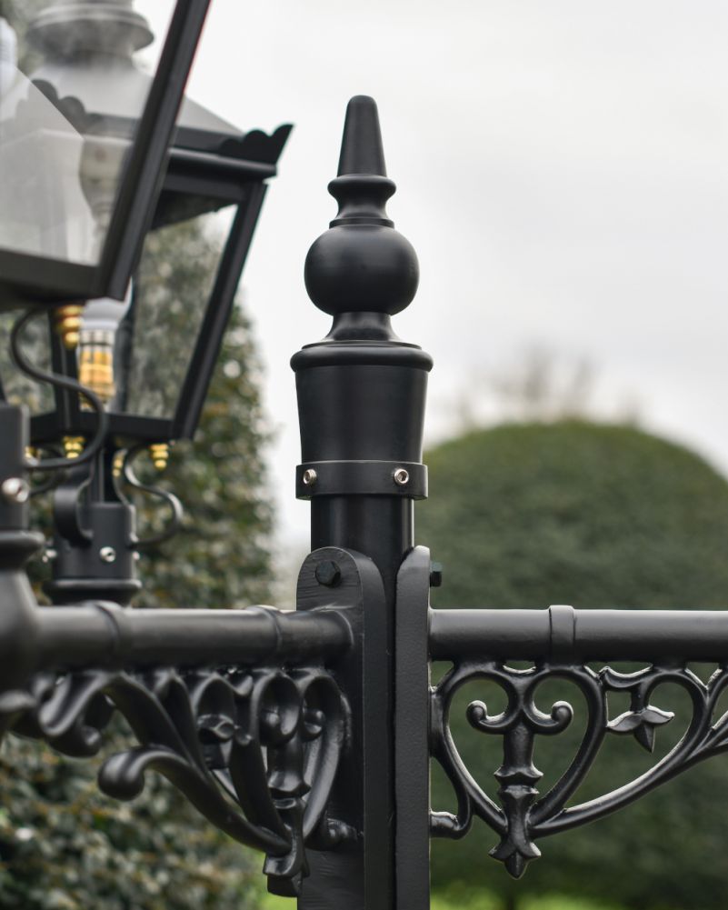 Close Up Of The Ornate Details On Lamp Post 