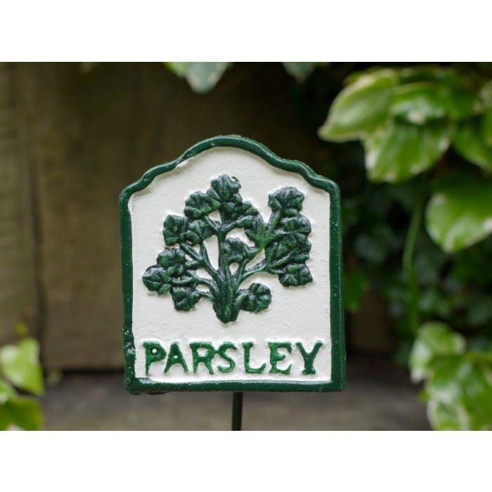 Cast Iron Hand Painted Parsley Sign