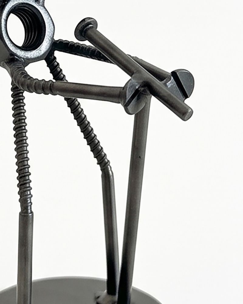 Parts Used To Craft Singing Frog Scrap Metal Art Sculpture Digital Illustration