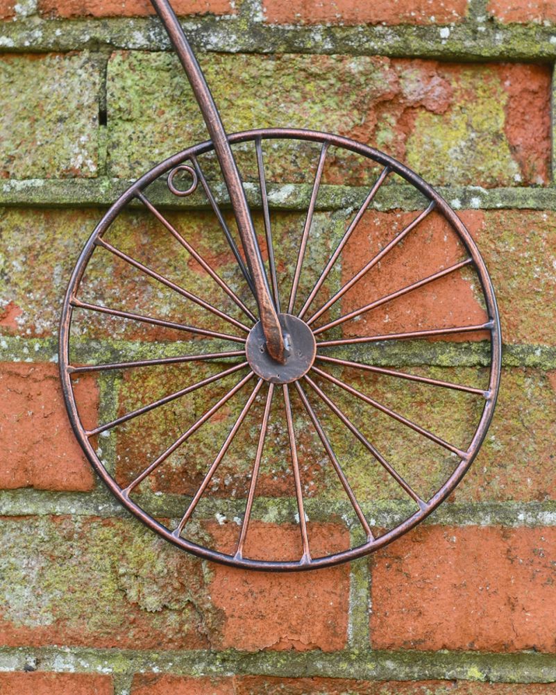 Pemberley Penny Farthing Garden Wall Art Back Wheel