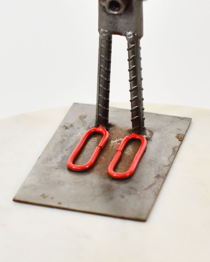 'Penny' The Clown Scrap Metal Art Sculpture Base