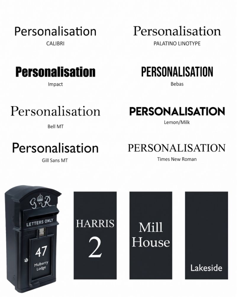 personalised options