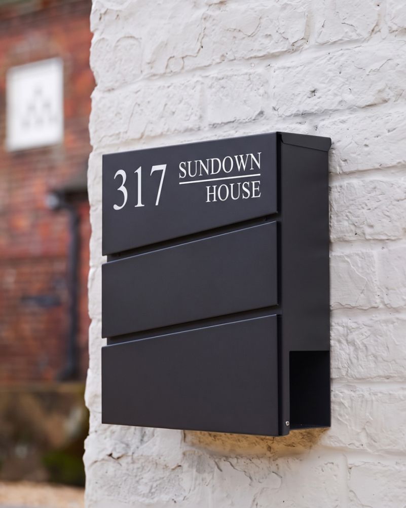 Personalised Wall Mounted Post Box (Version 2) Digital Illustration