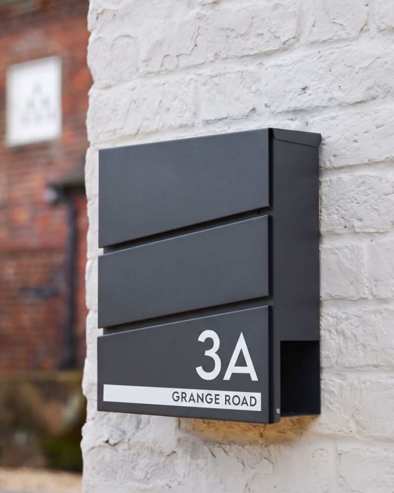 Personalised Wall Mounted Post Box (Version 3) Digital Illustration