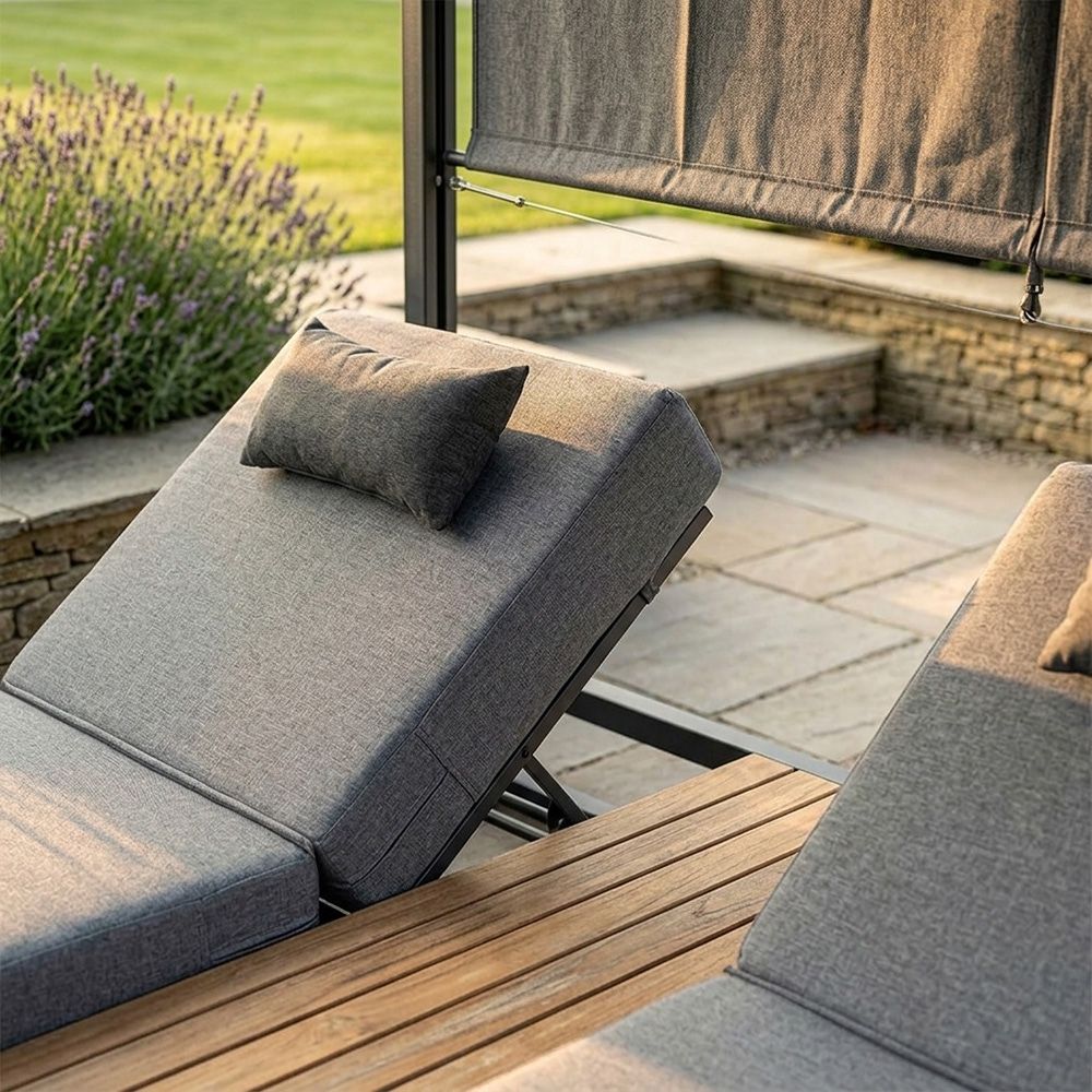 Close Up Of The Double Garden Sun Lounger
