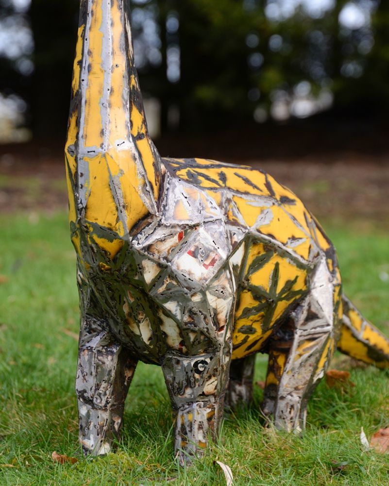 'Pinnacle' The Brachiosaurus Recycled Oil Drum Sculpture Body